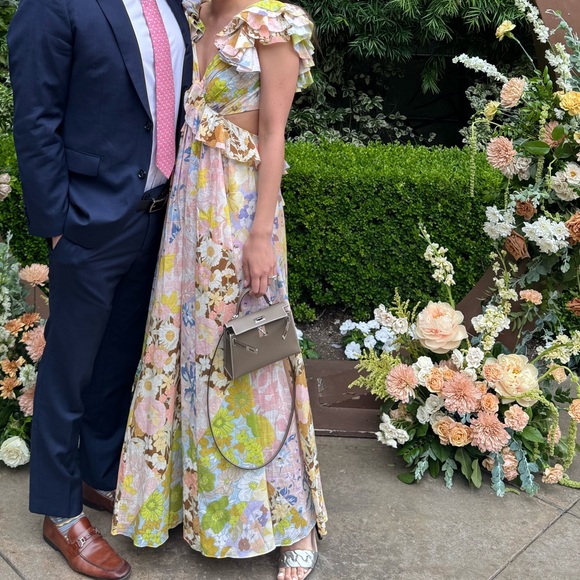 Zimmermann- POP RUFFLE SLEEVE MIDI DRESS - Picture 12 of 12